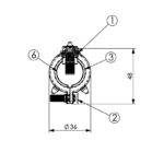 KMT P Заземлювач для кабелю 7/8″