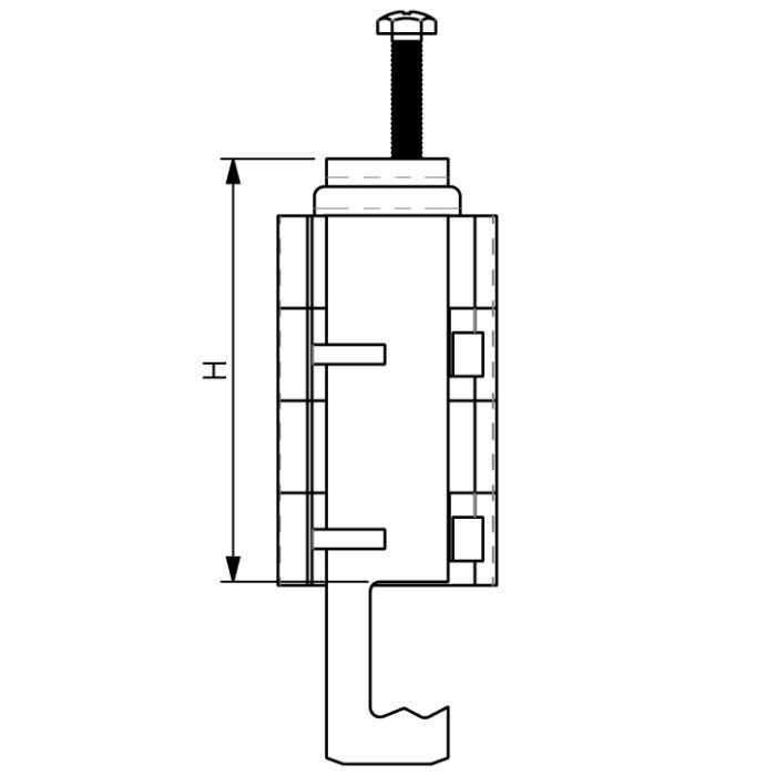 sRF M 2×1/2″ (17 мм) кріплення фідера, клампси для 1/2″