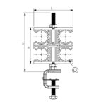 LCC 4×7/8” кріплення для фідера 7/8″
