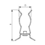 EMC-U 13 Защіпка-тримач для фідерів 1/4" - 1/2"S