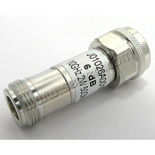 HF attenuator 6 dB, N (female) - N (male)