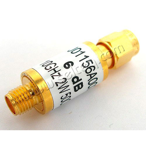 HF attenuator 6 dB, SMA (female) - SMA (male)