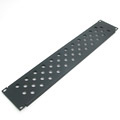 19" adjustable length perforated shelf, 1.5mm steel