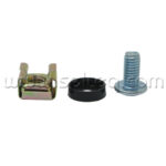 Fasteners for mounting 19" equipment