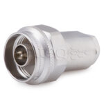 N connector, straight pinned for cable RG-58, RG-223/U soldering/clamp IP 67