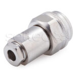 N connector, straight pinned for cable RG-58, RG-223/U soldering/clamp IP 67