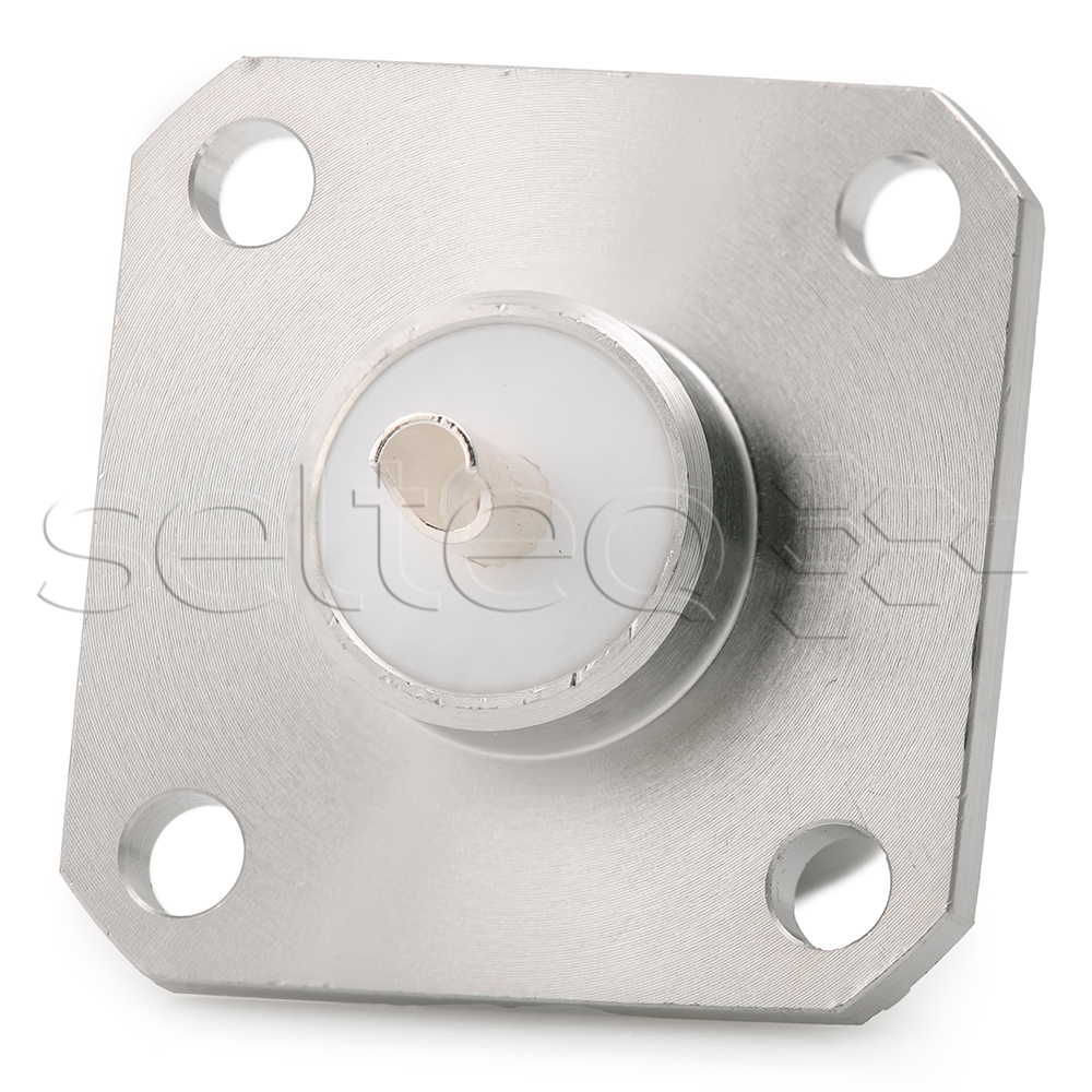 N socket connector for panel mounting