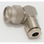 Angled TNC connector (male) for RG-58 /CU cable; RG-223/U;