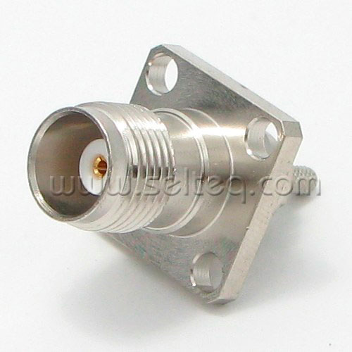 Flange connector TNC (female) for RG 316