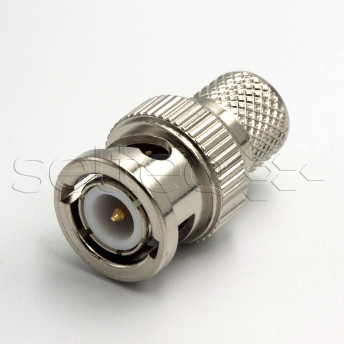 BNC male crimp connector for RG-213 cable