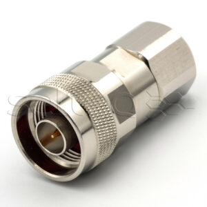 N pin connector, field mounting for RG-8/U