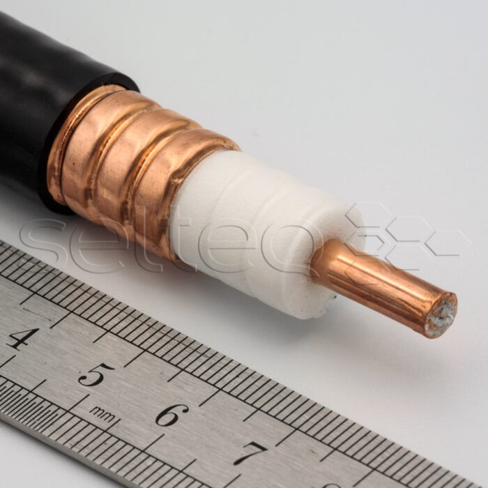 SLT 1/2”-50 Coaxial corrugated cable, feeder 1/2”, bay 200 m