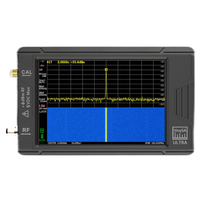 tinySA Ultra 100 kHz - 6 GHz Portable spectrum analyzer