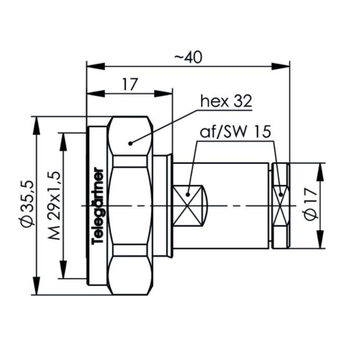 7-16 штир розʼєм G37, G42, RG-213/U, RG-214/U, RG393, AIRCOM PREMIUM, G55, паяння/збірка