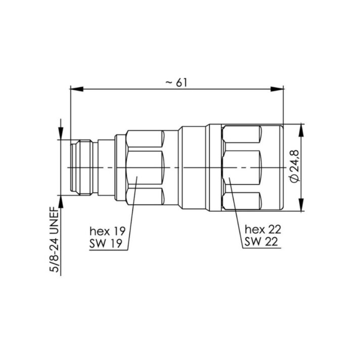 N гніздо роз'єм G21 (1/2") SIMFix ST IP67