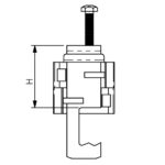 sRF M 1x1.5/8" (52 мм) кріплення фідера, клампси