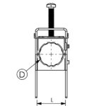 sRF M 1x1.5/8" (52 мм) кріплення фідера, клампси