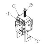 sRF M 1x1.5/8" (52 мм) кріплення фідера, клампси