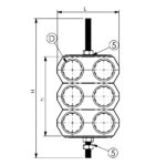 UCO 6×7/8” подвійне кріплення для фідера 7/8″