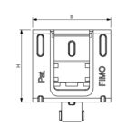 SIC 4 cable gland for feeder 1.5/8”