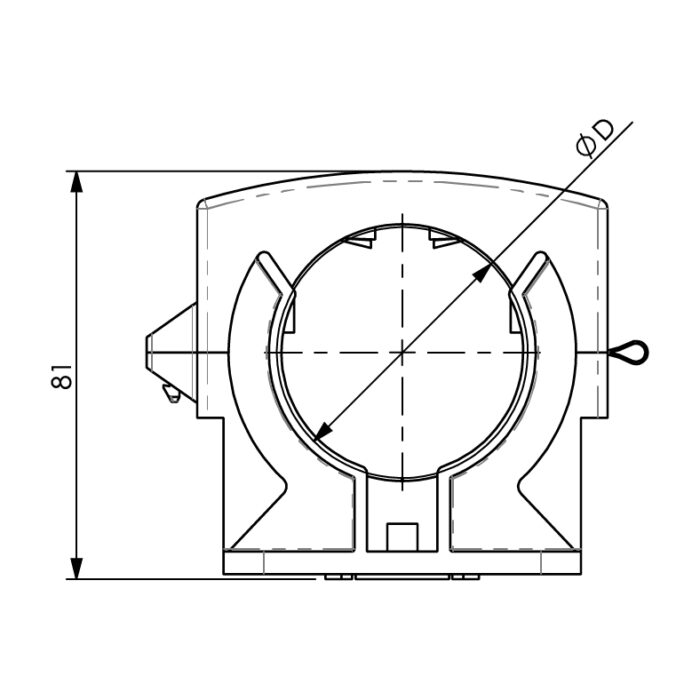 RAC кріплення для фідера 1.5/8"